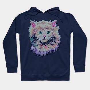 Hip 80s Crazy Lady Retro Cat Hoodie